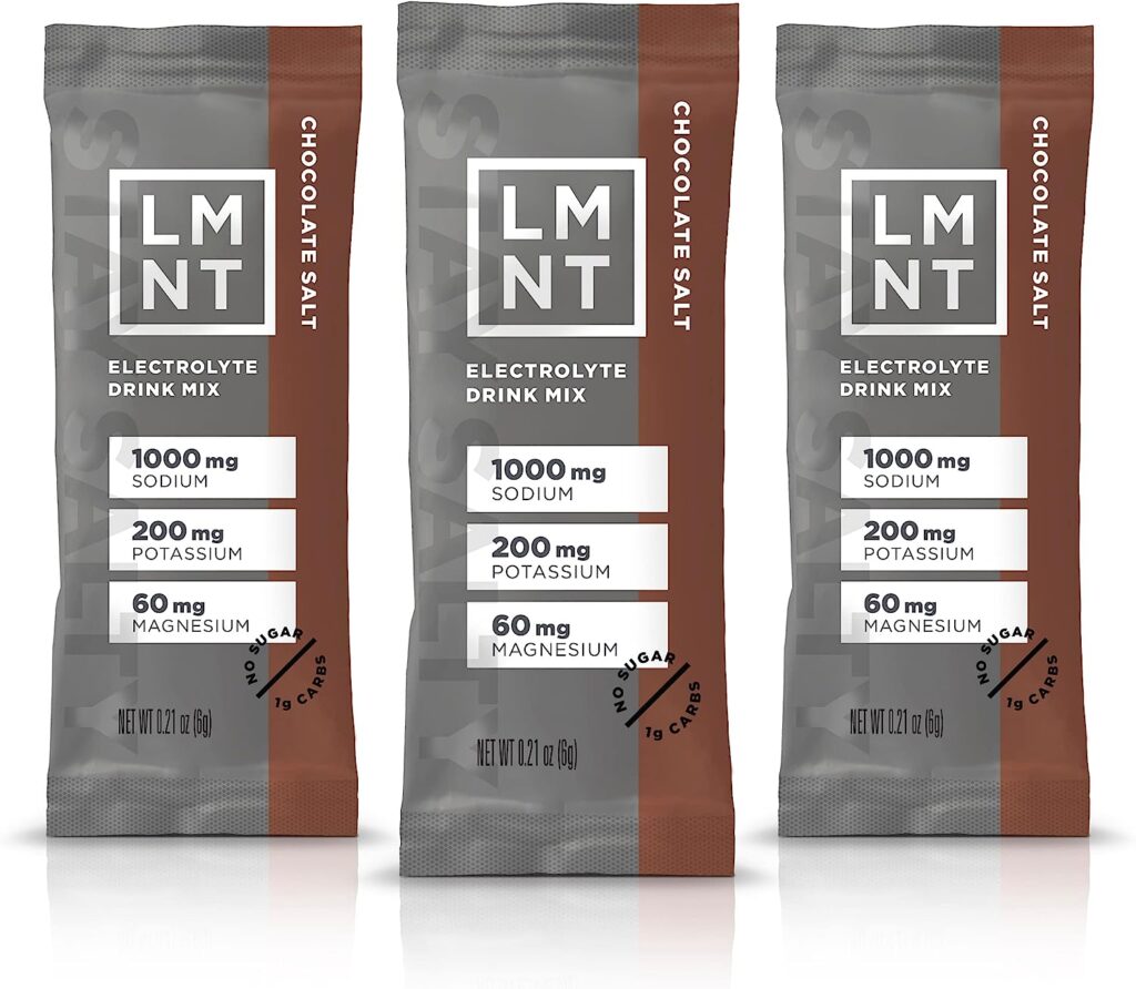 LMNT Keto Electrolyte Powder Packets | Paleo Hydration Powder | No Sugar, No Artificial Ingredients | Hot Chocolate Salt | 30 Stick Packs